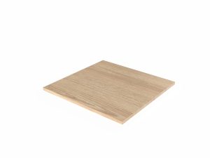 Plateau chêne 60x60 épaisseur 19 mm – idéal pour petite table de restaurant 2 couverts