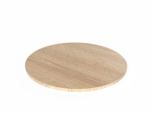 Plateau chêne rond 70 cm épaisseur 19 mm – petite table ronde pour 2 personnes, parfaite pour espaces restreints