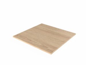 Plateau chêne 70x70 épaisseur 19 mm – plateau carré robuste pour table de restaurant 2 à 3 personnes