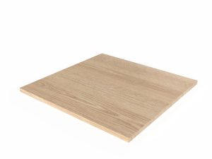 Plateau chêne 80x80 épaisseur 26 mm – plateau en bois massif pour table 2 à 4 couverts en restaurant traditionnel