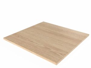 Plateau chêne 94x94 épaisseur 26 mm – plateau carré pour table de restaurant 4 personnes, style chaleureux
